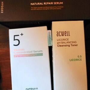 K-Beauty Skincare Bundle | Numbuzin No.5+ Serum + Acwell Toner + Natural Repair